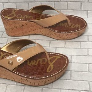 Sam Edelman Romy Cork Wedges size 10
